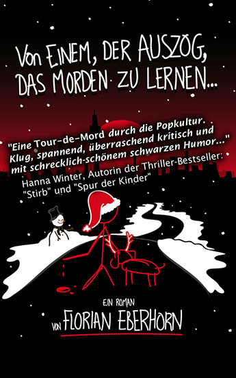 Von Einem der auszog, das Morden zu lernen - Cover mit Quote von Autorin Hanna Winter